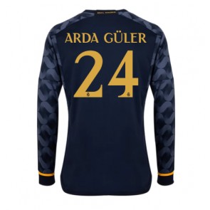 Real Madrid Arda Guler #24 Koszulka Wyjazdowych 2023-24 Długi Rękaw